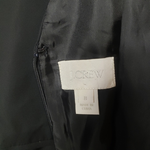 J.Crew Womens Black Mollie Cotton Cady Sleeveless Dress-Size 8 - Picture 7 of 8